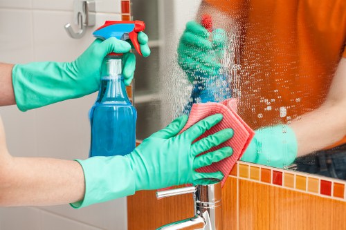 Professional Twickenham carpet cleaners refreshing a living room carpet